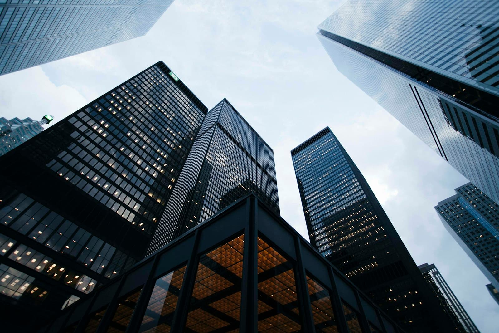 Modern glass facade